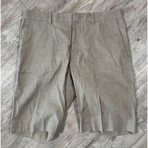 Vince Men's Griffith Shorts Size 30 Tan Khaki Chino Stretch Italian Fabric